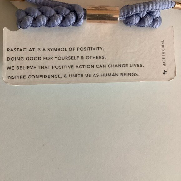 RASTACLAT Holly Braided Purple Wristband Bracelet NEW - Picture 2 of 3